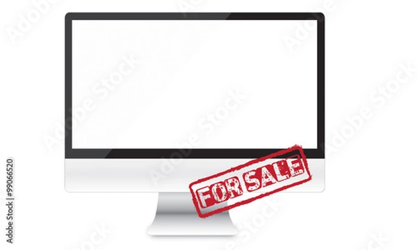 Fototapeta For sale responsive web design and website development vector devices.
