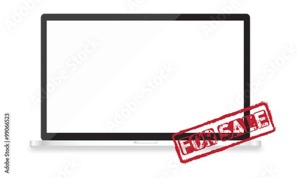 Fototapeta For sale responsive web design and website development vector devices.