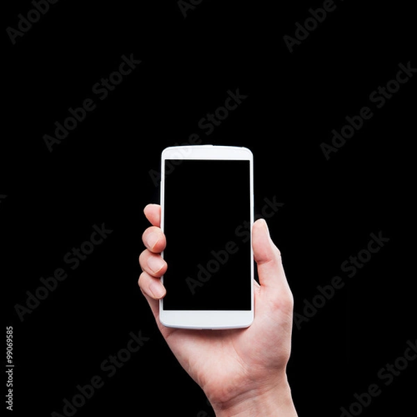 Fototapeta スマートフォン,黒背景素材