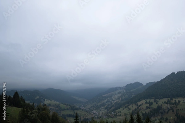 Obraz clouds over the mountains
