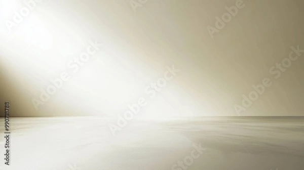 Fototapeta Minimalistic Studio Backdrop with Dramatic Lighting and Reflective Surface