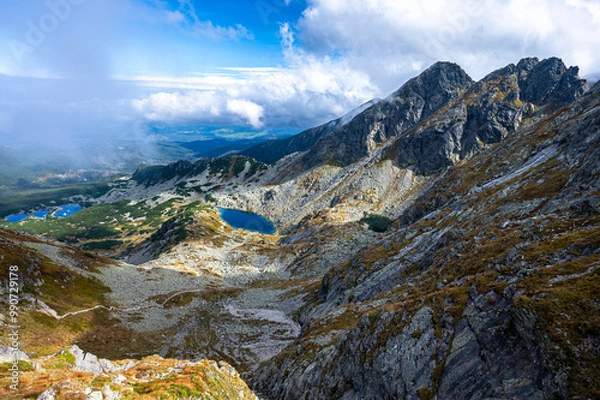 Fototapeta A view of the Mount Koscielec. Tatra Mountains, Poland.