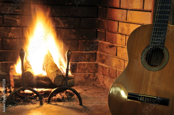 Obraz Una canzone e una chitarra