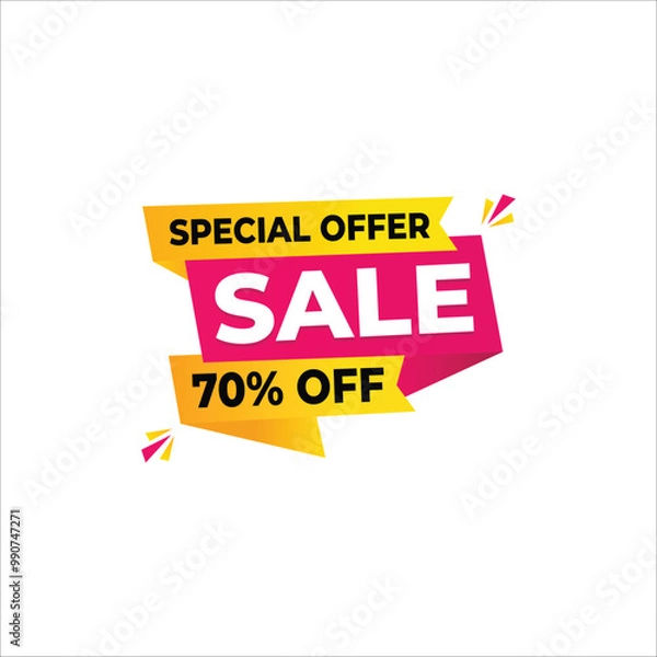 Obraz Sale banner template design. Vector illustration