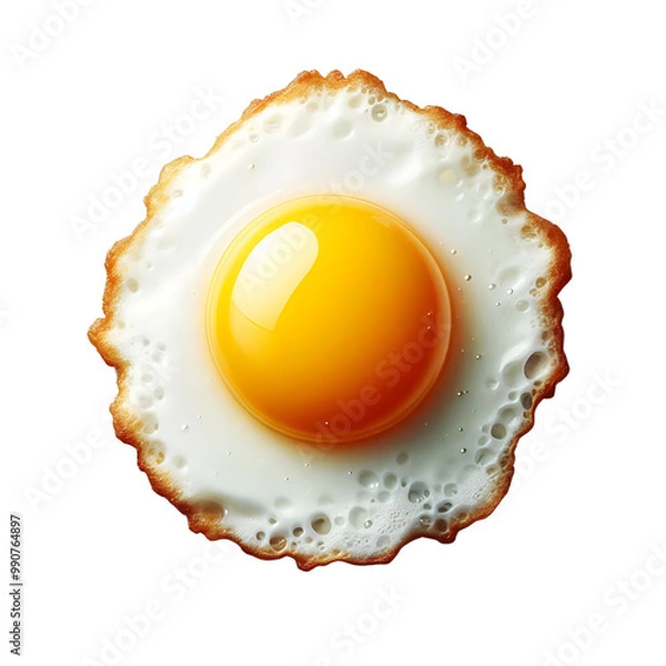 Obraz  A perfectly fried egg on transparent background