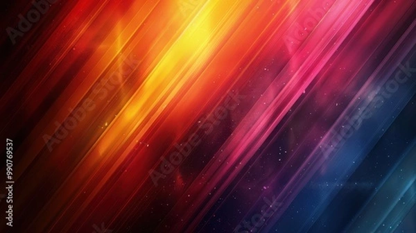 Fototapeta Bold, vibrant stripes in hues of red, blue, and yellow stretch across the canvas, creating an eye-catching visual dynamic