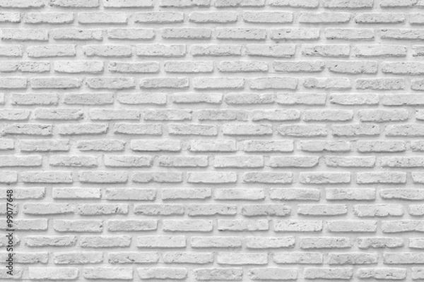 Fototapeta White grunge brick wall background