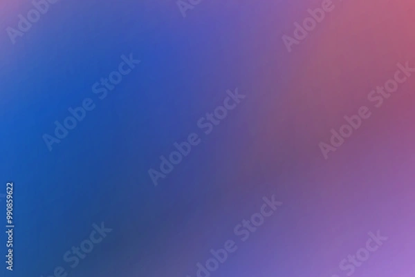 Fototapeta Blue gradient background grainy glowing blue light on dark backdrop noise texture effect banner header design