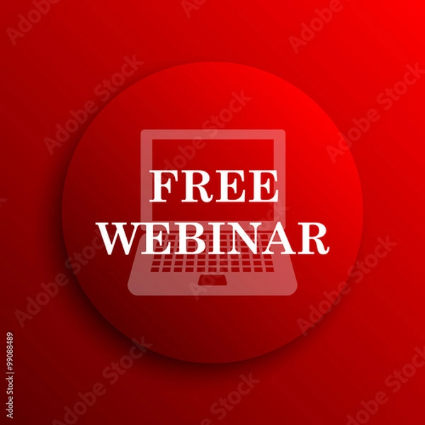 Fototapeta Free webinar icon