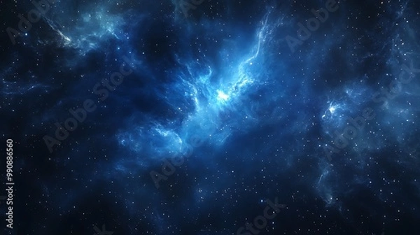 Obraz Space Galaxy Night Sky With Cosmic Clouds ,Universe science astronomy. Illustration Background