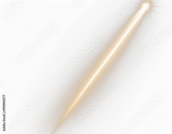 Fototapeta Radiant Heavenly Light Beam with Golden Glow