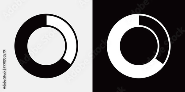 Fototapeta 円グラフのアイコン
