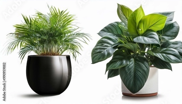 Obraz Modern indoor plant isolate on transparency background PNG