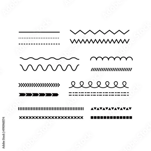 Obraz 線やラインのセット