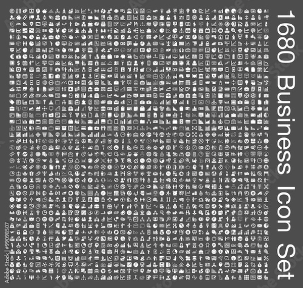 Obraz Business icon set