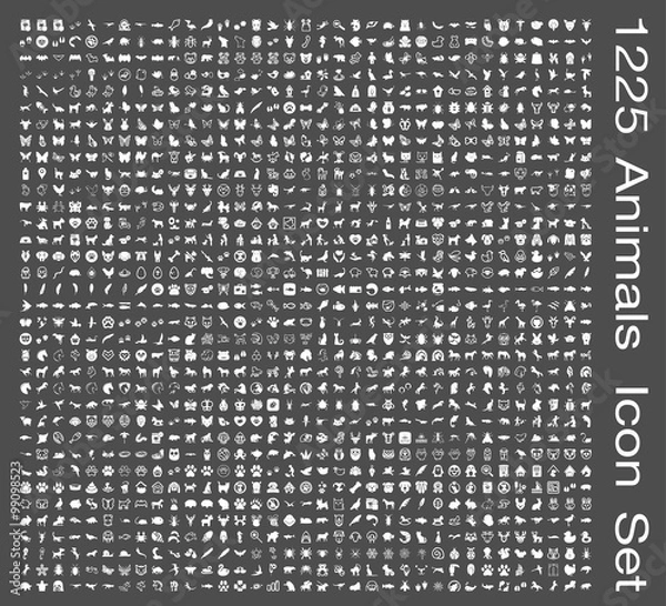 Obraz  Animals icon set