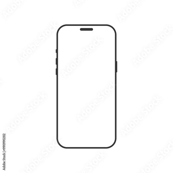 Obraz Smartphone icon. Gadget symbol modern, simple, vector, icon for website design, mobile app, ui. Vector Illustration