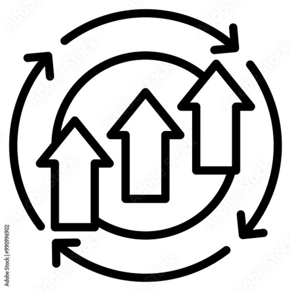 Fototapeta Continuous Improvement Icon