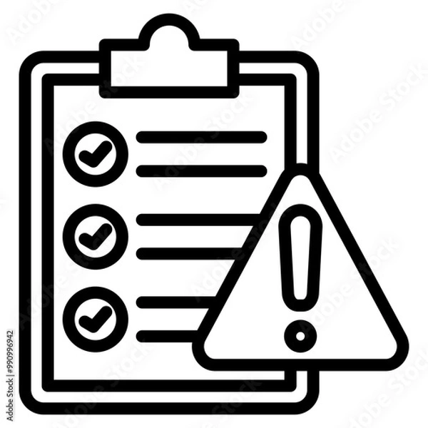 Fototapeta Risk Assessment Icon