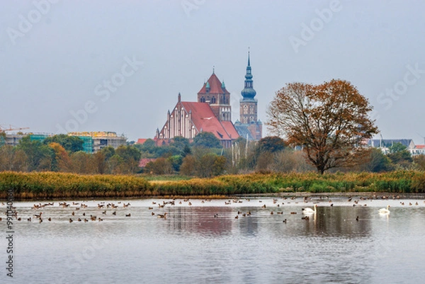 Obraz Blick auf Greifswald