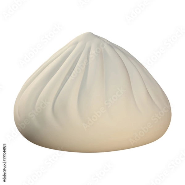 Obraz 3d Chinese steamed stuff bun, Asian food 