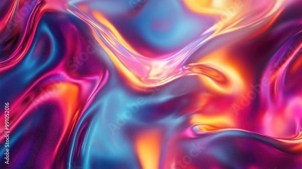 Fototapeta A vibrant, abstract design featuring flowing colors and smooth textures.
