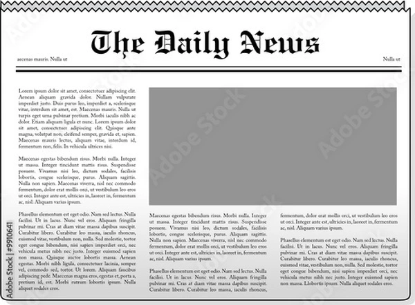 Obraz vector newspaper illustration