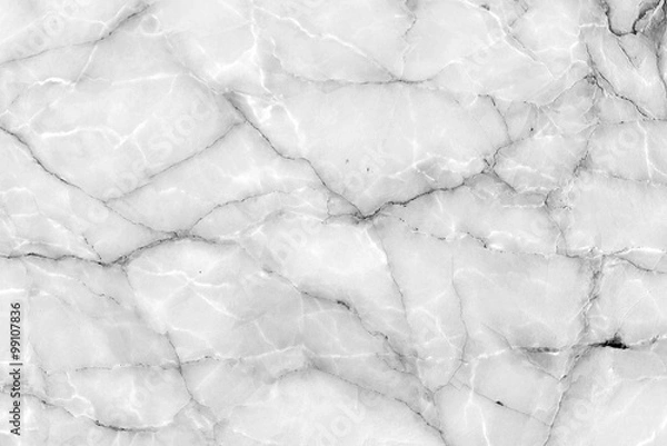 Fototapeta White marble texture background (High resolution).