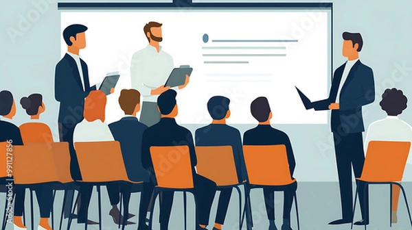 Fototapeta 직장 규정 준수 관련 교육 이미지1