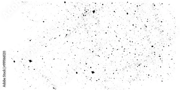 Fototapeta Light distress texture. grain, dirty effect overlay background vector. Monochrome particles abstract texture.