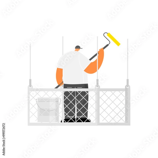 Obraz Painting  occupational cartoon  