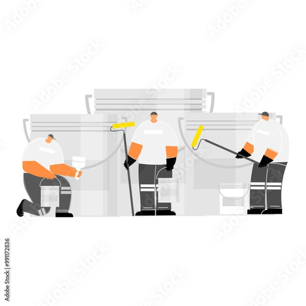 Obraz Painting  occupational cartoon  