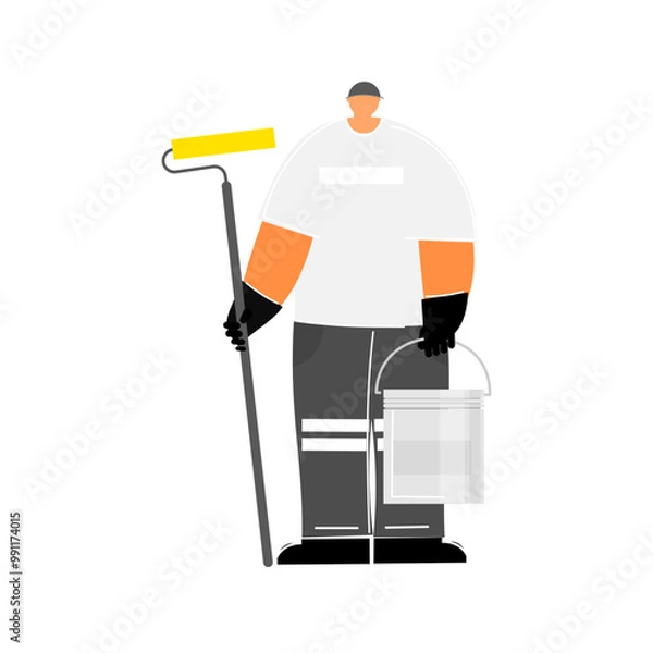Obraz Painting  occupational cartoon  