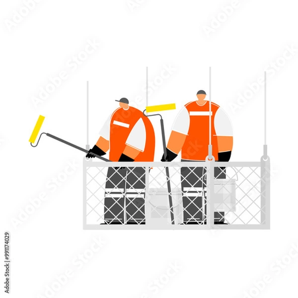 Obraz Painting  occupational cartoon  