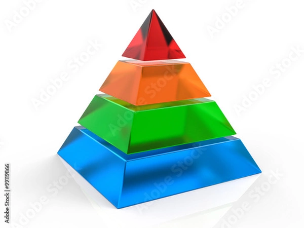Obraz 3D Isolated Pyramid Background