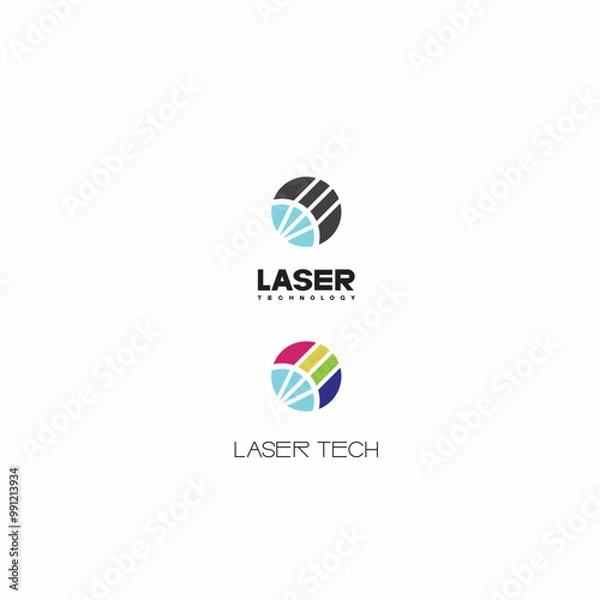 Fototapeta 
An illustration consisting of a schematic image of a prism through which light passes. Optics and laser technology
