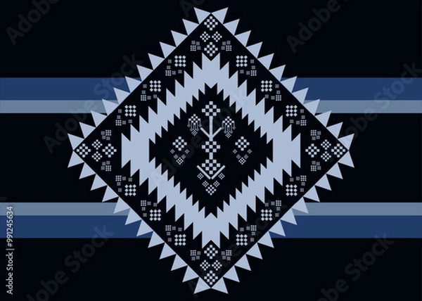 Fototapeta Pattern background from geometric shapes stripes. For destroying gift wrap book cover clothes table cloth.	