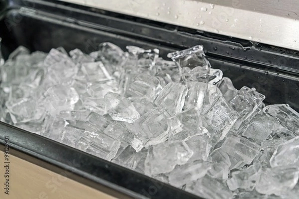Obraz  ice cubes in a bucket