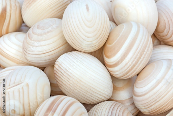 Obraz Wooden Easter eggs.