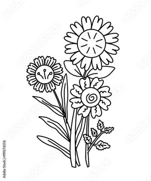 Obraz Flower vector background