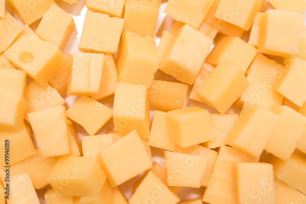 Fototapeta Cube sliced cheese