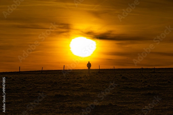 Fototapeta sunset walk