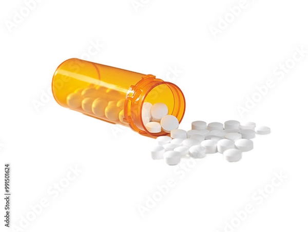 Obraz a close-up of a bottle of pills