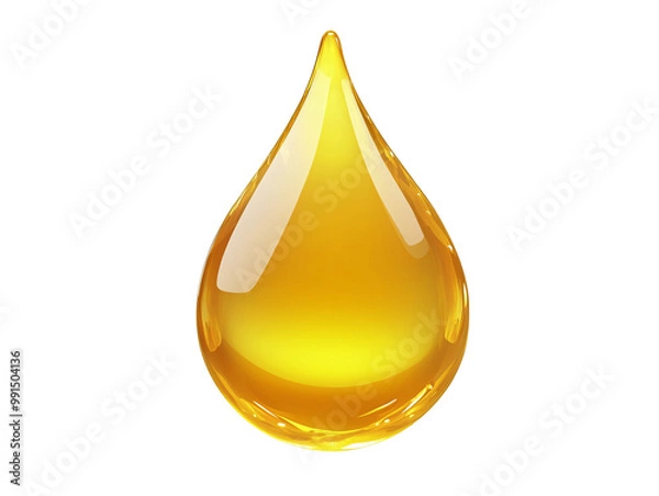Obraz a drop of oil on a white background