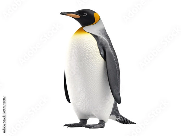 Obraz a penguin standing on a white background