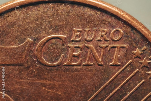 Obraz close up 5 cent euro