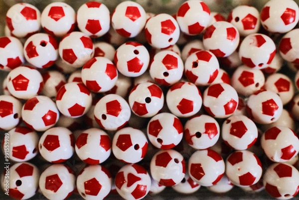 Obraz red hearts background