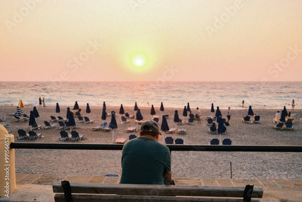 Obraz people on the beach