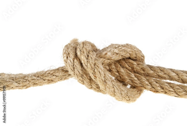 Fototapeta Rope isolated on white background