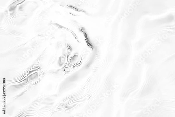 Obraz A smooth, flowing surface resembling water, characterized by gentle curves and varying shades of gray, creating a calming and abstract visual effect